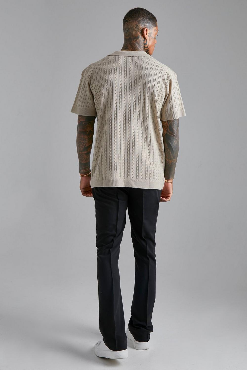 Yago® | Oversized Cable Knit Shirt