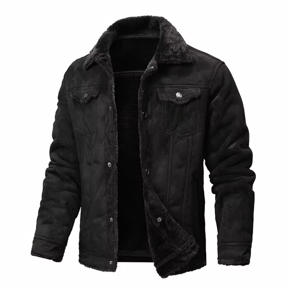 Koa | Suede Faux Leather Men Jacket