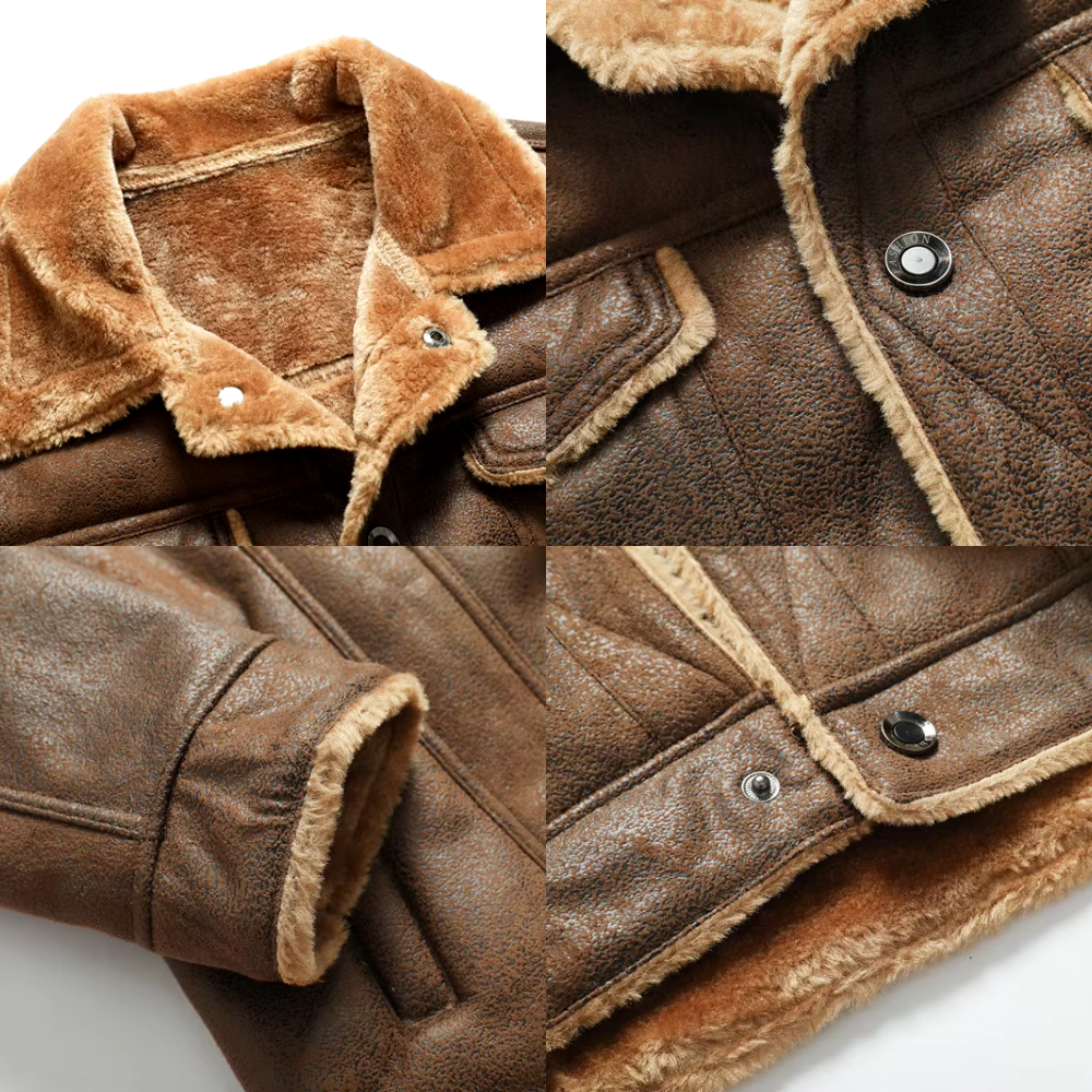 Koa | Suede Faux Leather Men Jacket