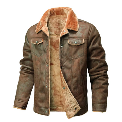 Koa | Suede Faux Leather Men Jacket