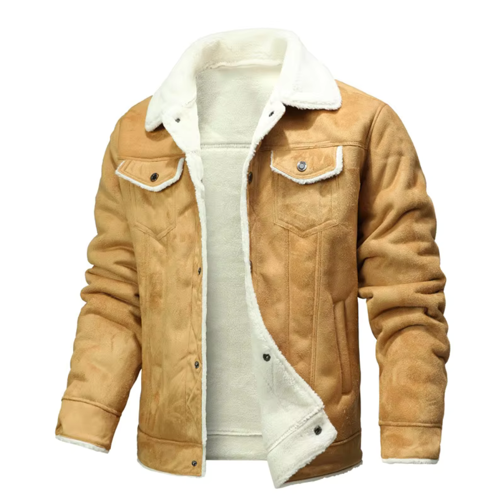 Koa | Suede Faux Leather Men Jacket