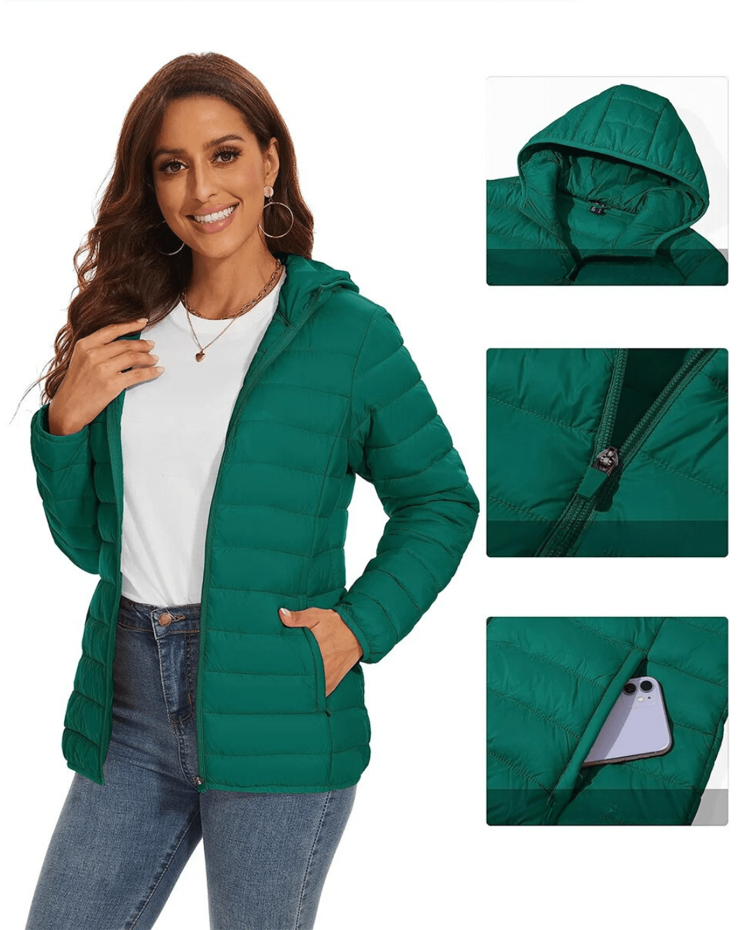 Jabel | Lightweight quilted jacket with hood