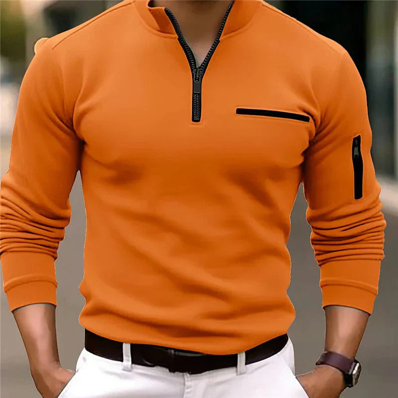 Luke® | Elegant long-sleeved polo shirt