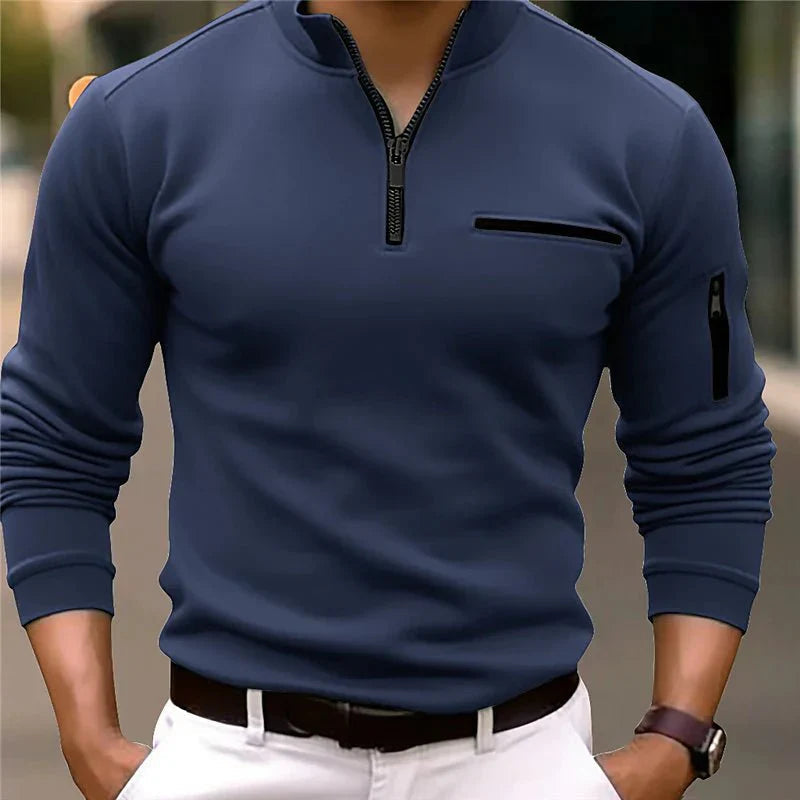 Lucas® | Long-sleeved polo shirt