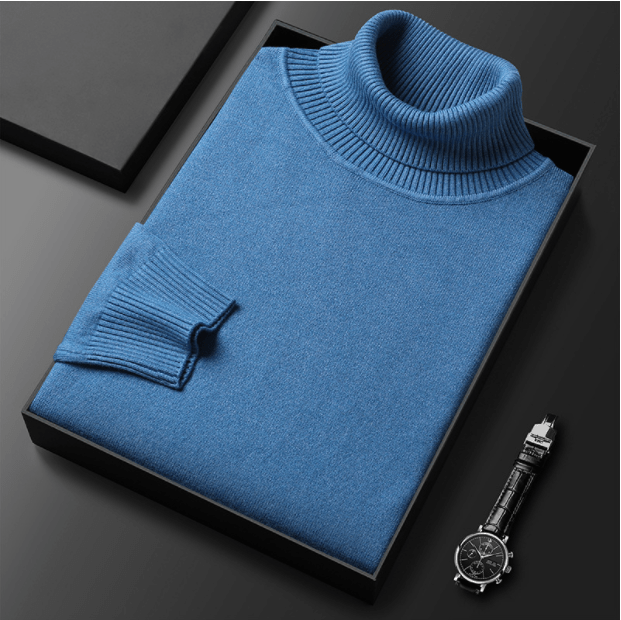Filipo | Timeless cashmere cotton turtleneck sweater