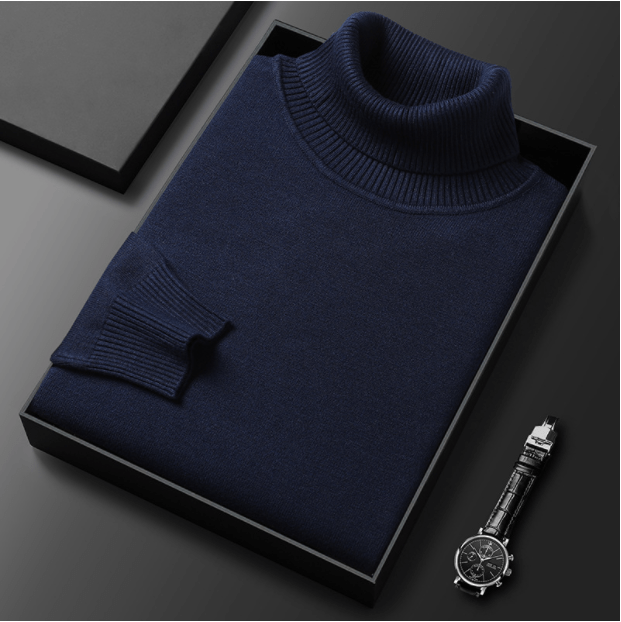 Filipo | Timeless cashmere cotton turtleneck sweater