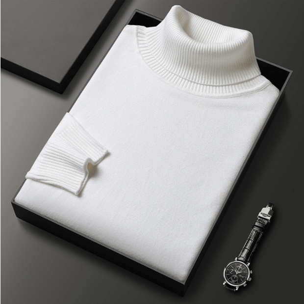 Filipo | Timeless cashmere cotton turtleneck sweater