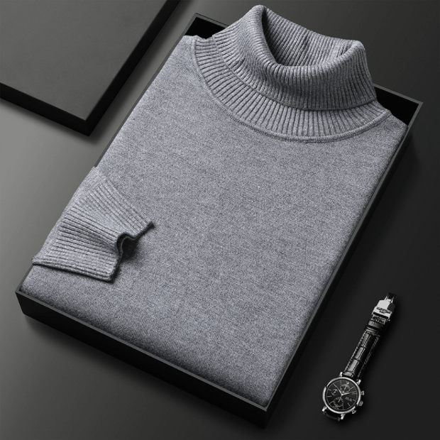 Filipo | Timeless cashmere cotton turtleneck sweater