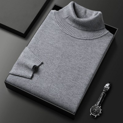 Filipo | Timeless cashmere cotton turtleneck sweater
