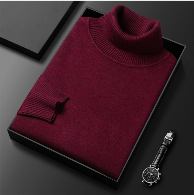 Filipo | Timeless cashmere cotton turtleneck sweater