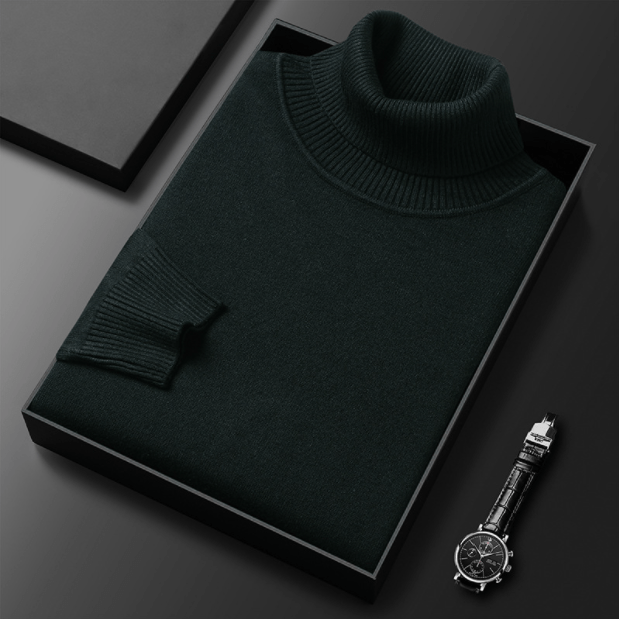 Filipo | Timeless cashmere cotton turtleneck sweater