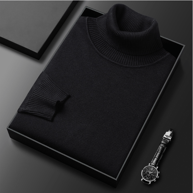 Filipo | Timeless cashmere cotton turtleneck sweater