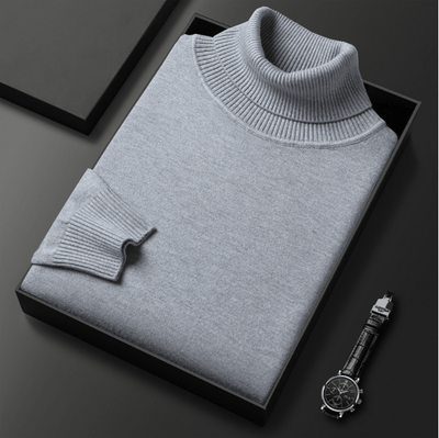 Filipo | Timeless cashmere cotton turtleneck sweater
