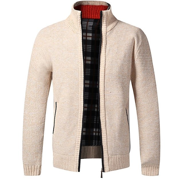 Piero | Stylish zipper knit sweater in Italian design