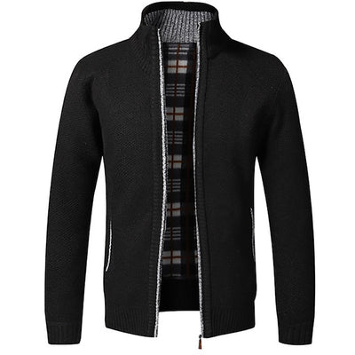 Piero | Stylish zipper knit sweater in Italian design