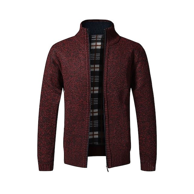 Piero | Stylish zipper knit sweater in Italian design