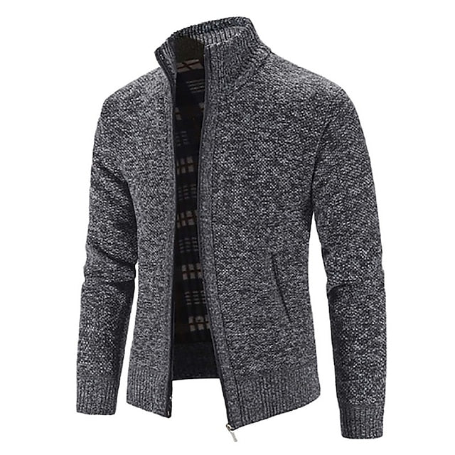 Piero | Stylish zipper knit sweater in Italian design