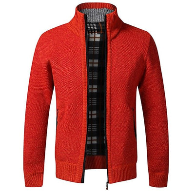 Piero | Stylish zipper knit sweater in Italian design