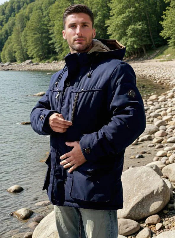 Melquíades | Warm winter jacket with removable hood