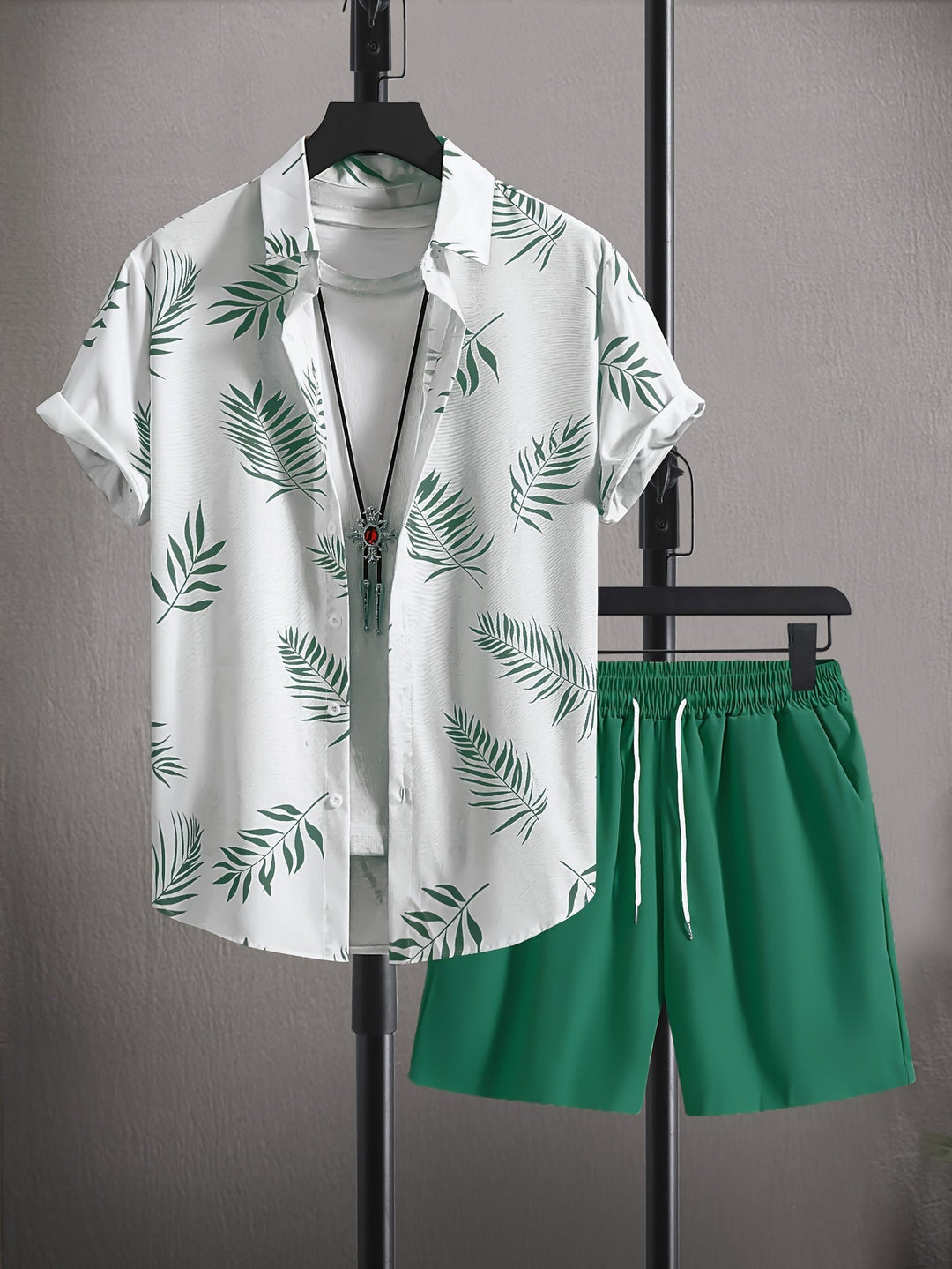 Barclay® | Tropical Beach Shirt & Shorts Set