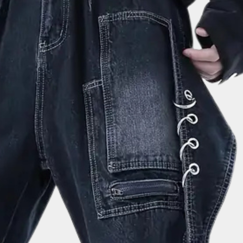 Adam® | Men's Straight Denim Pants with Convenient Pockets