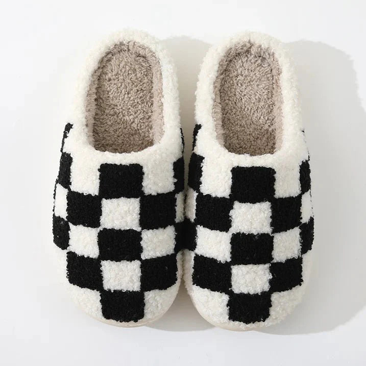 Nabil® | Unisex Slippers With Checked Pattern