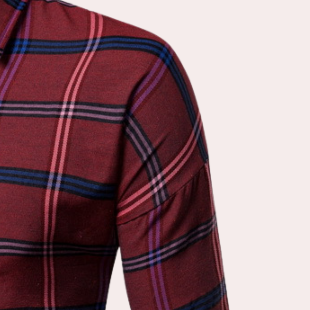 Nicolás® | Fashionable checked shirt for men