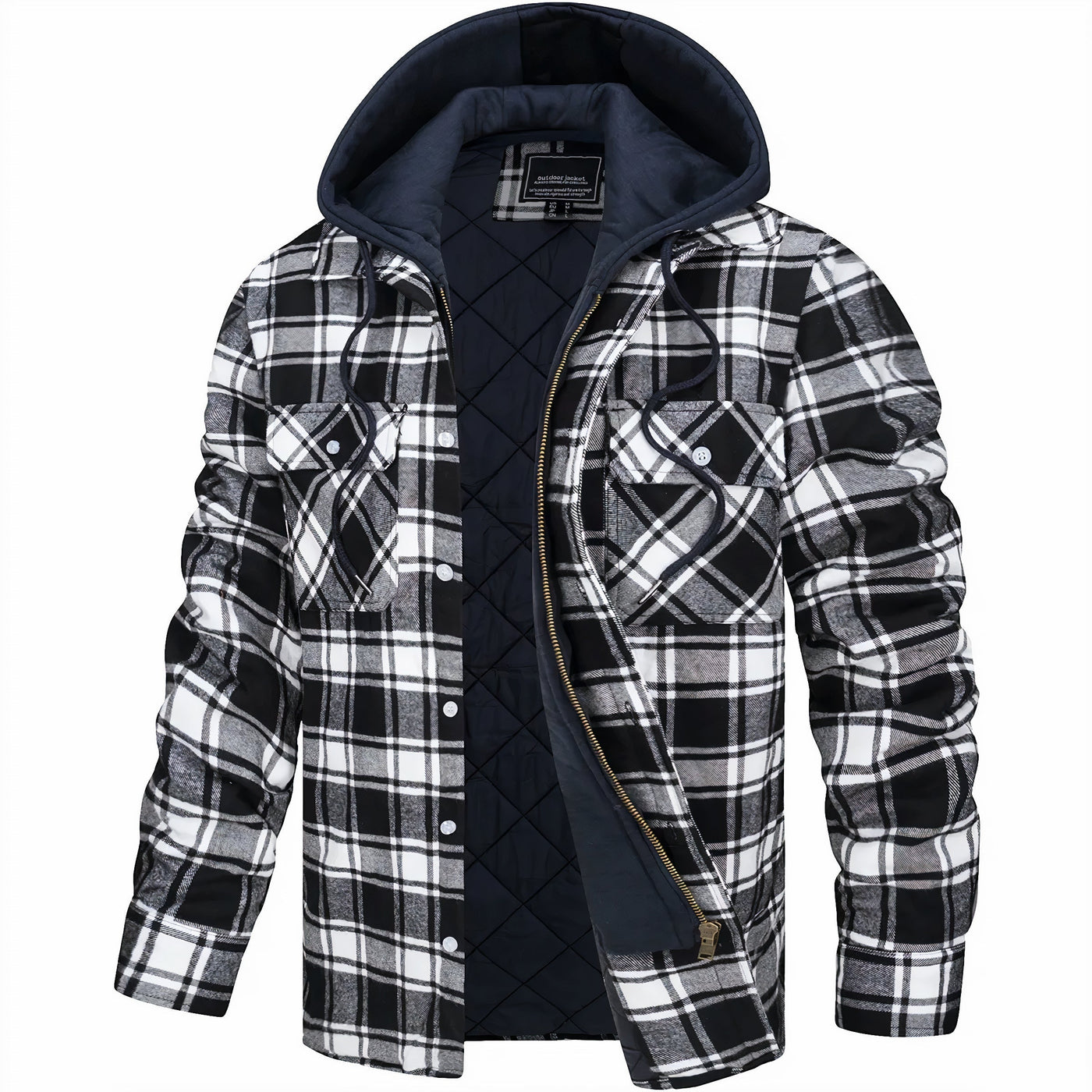 Idris | Quilted flannel jacket for men