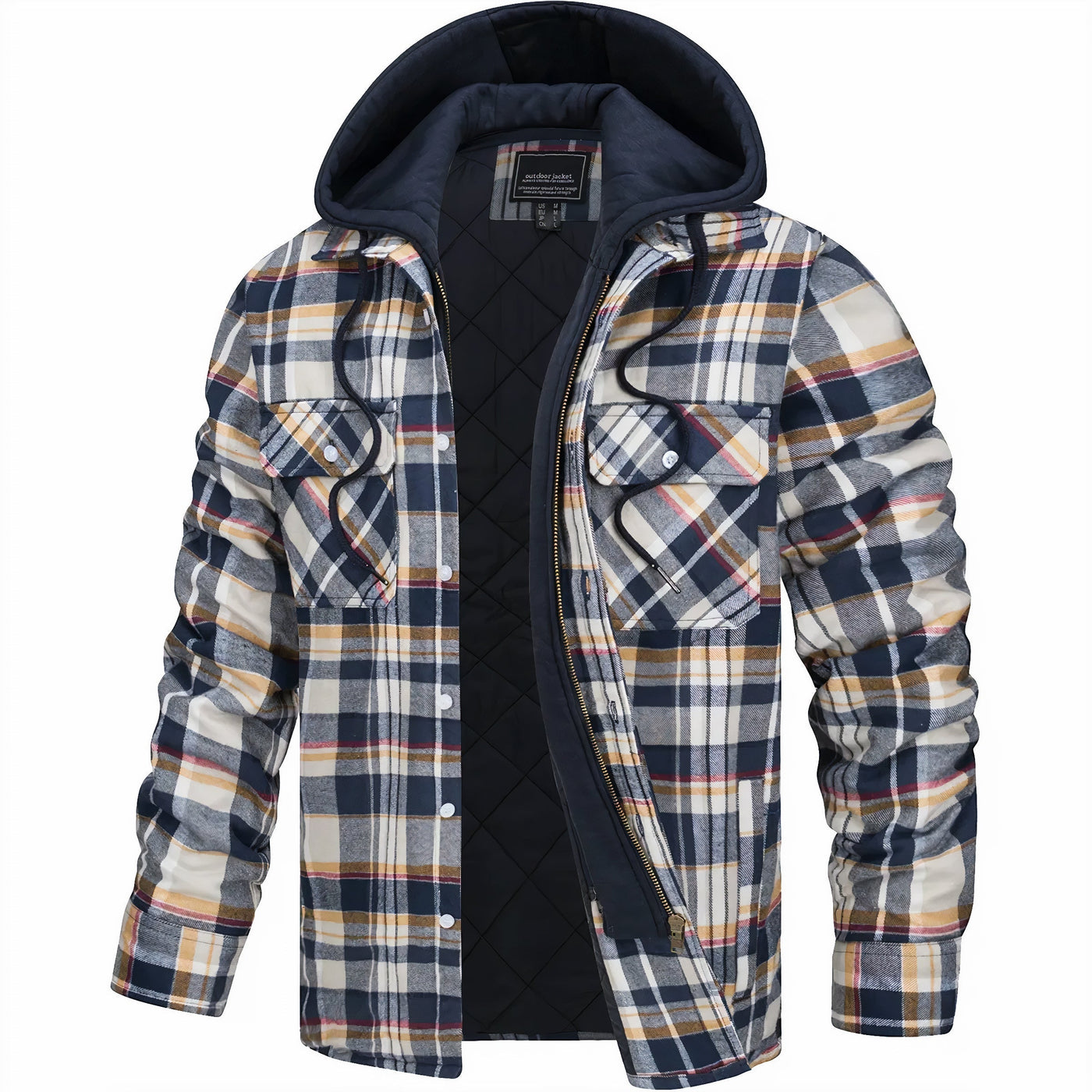 Idris | Quilted flannel jacket for men