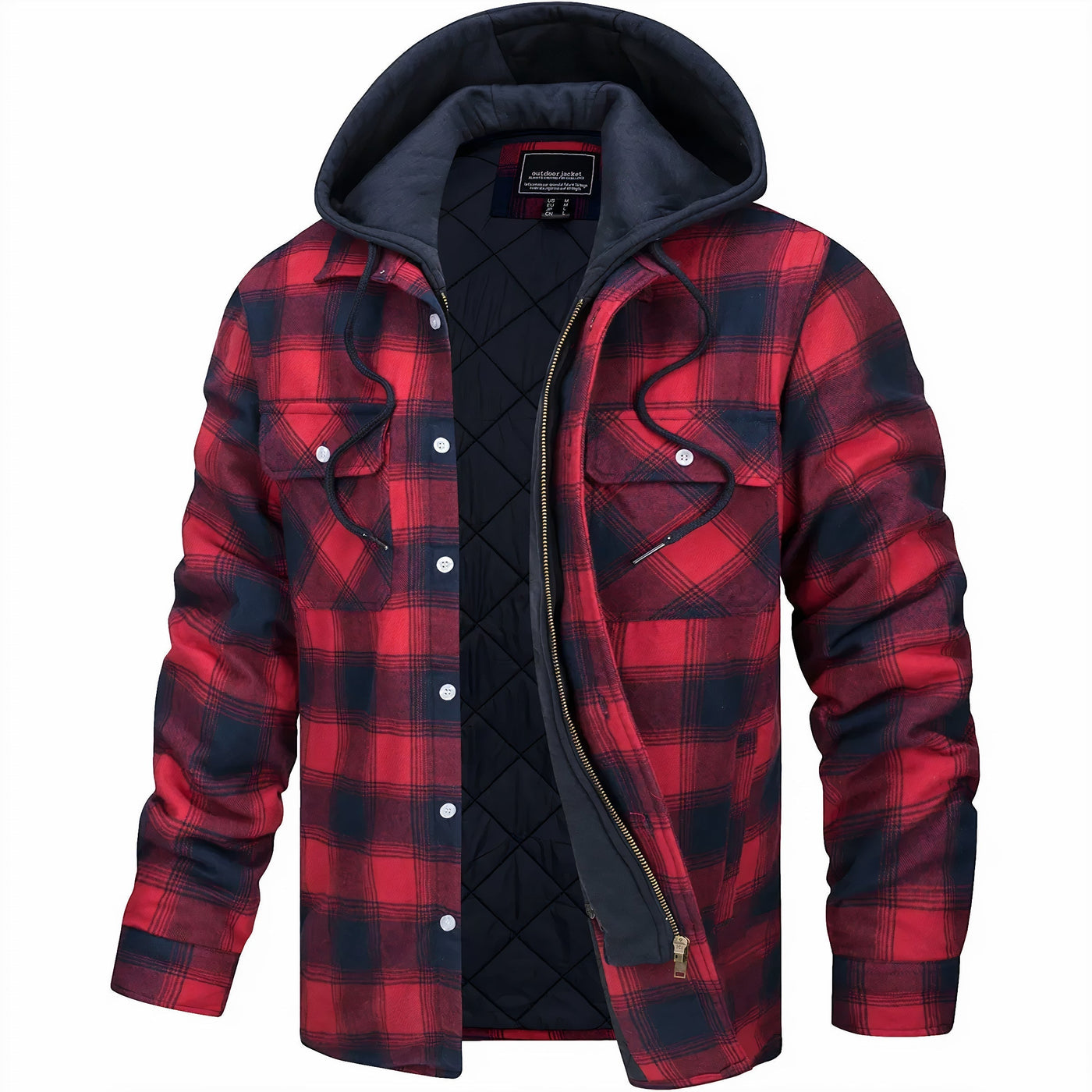 Idris | Quilted flannel jacket for men