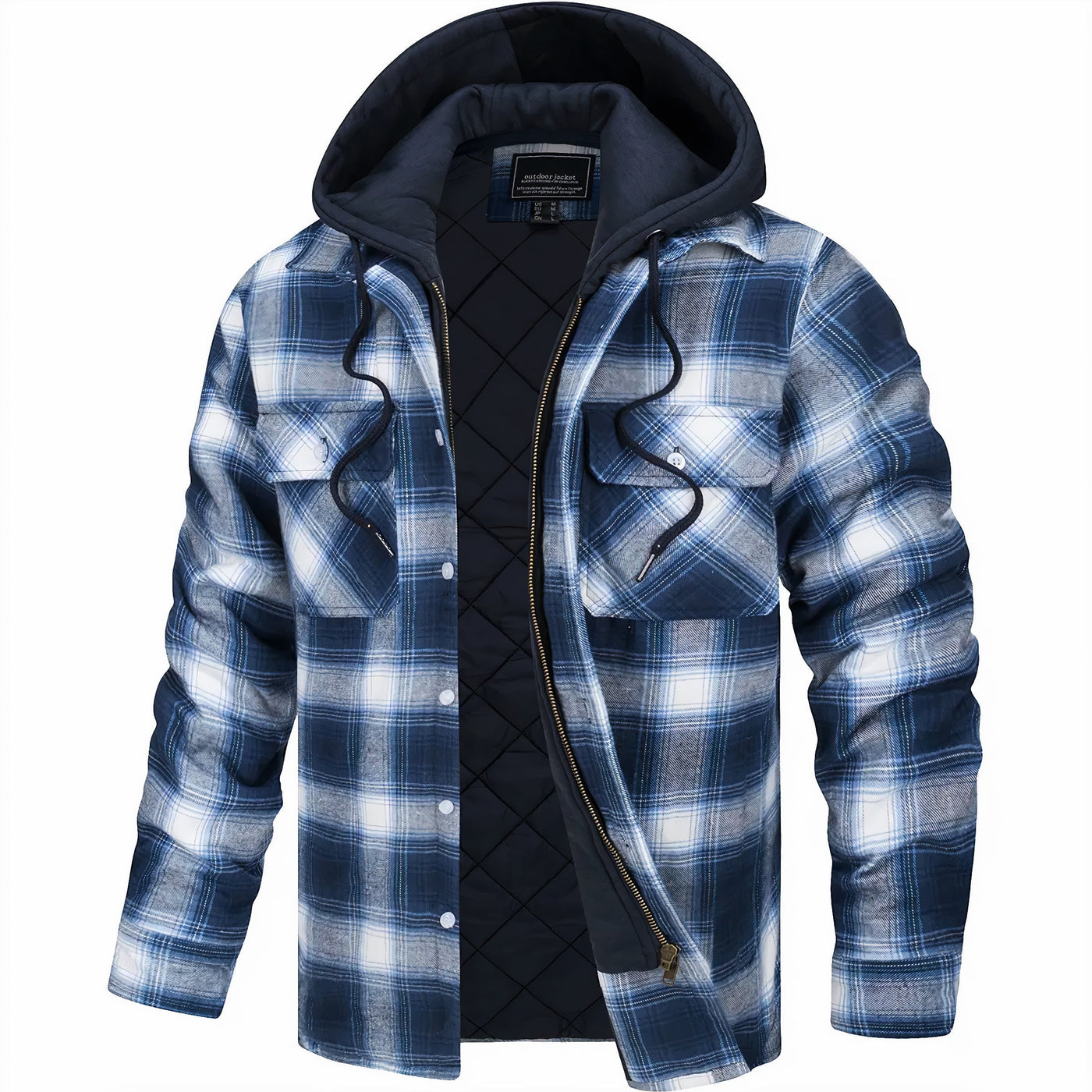 Idris | Quilted flannel jacket for men
