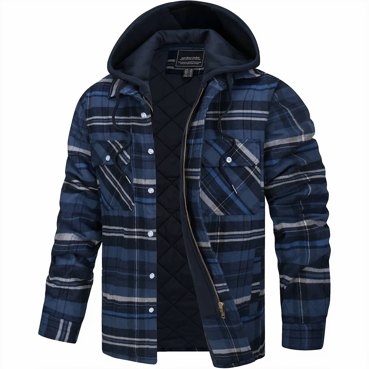 Idris | Quilted flannel jacket for men