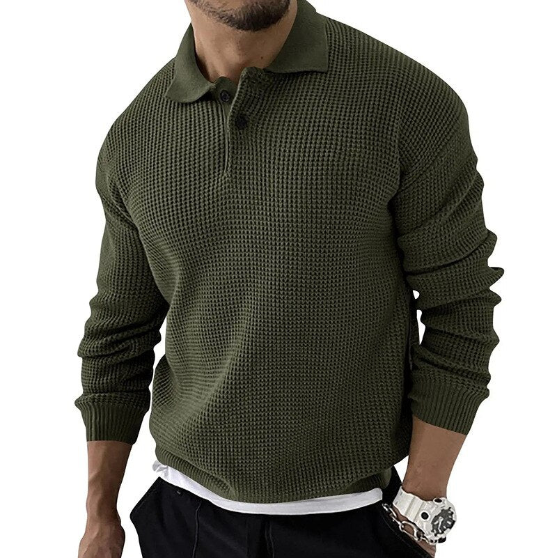 James® | Luxury premium long sleeve men's polo