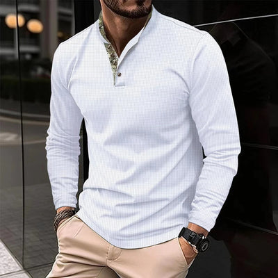 Cian® | Stylish Longsleeve Polo For Men