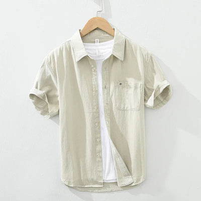 Michael | Short Sleeved Cotton Shirt