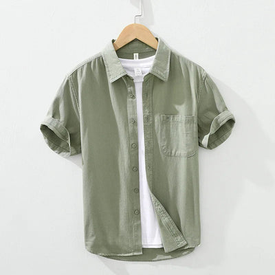 Michael | Short Sleeved Cotton Shirt