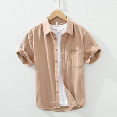 Michael | Short Sleeved Cotton Shirt