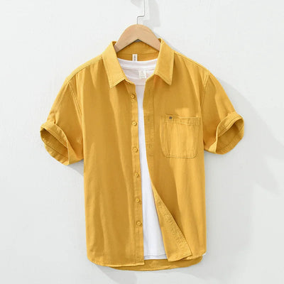 Michael | Short Sleeved Cotton Shirt