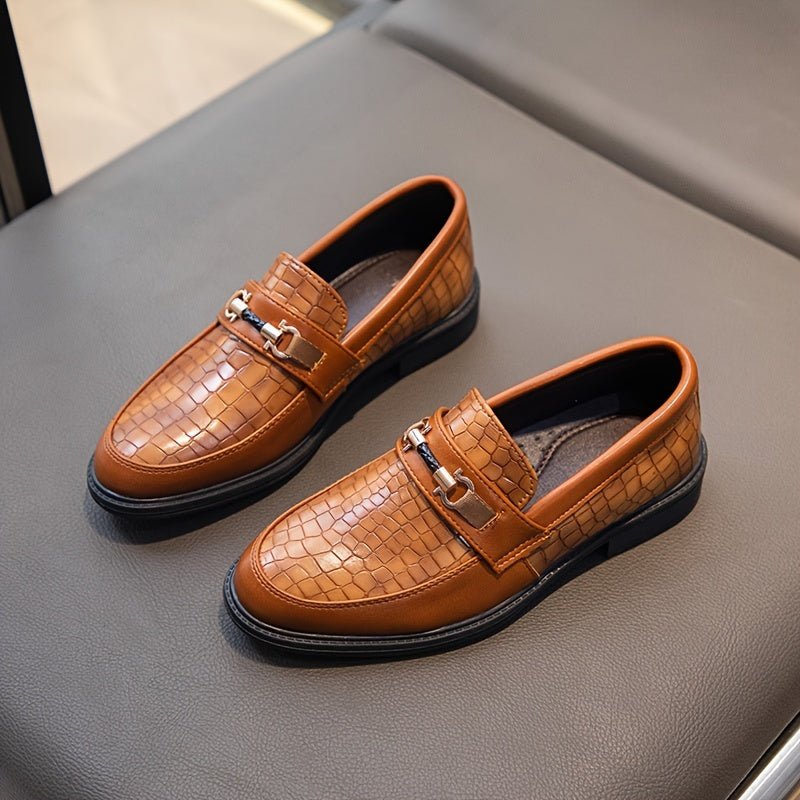 Walter | Boys Vintage Slip-On Loafers – PU Leather Shoes