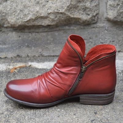 Carlos® | Orthopedic Leather Boots With Zipper