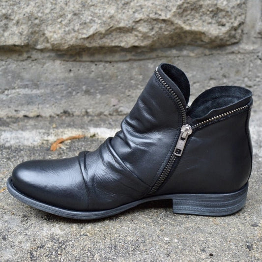 Carlos® | Orthopedic Leather Boots With Zipper