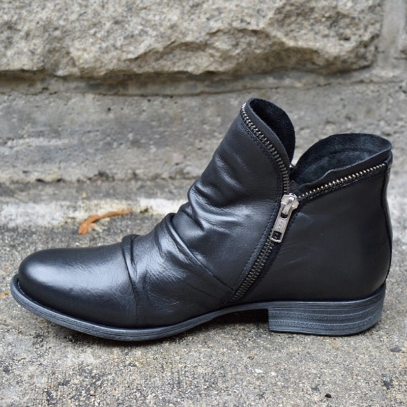 Carlos® | Orthopedic Leather Boots With Zipper