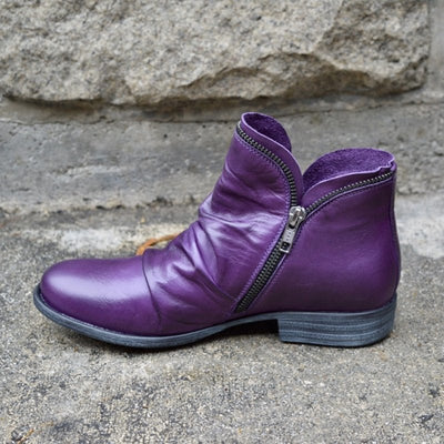Carlos® | Orthopedic Leather Boots With Zipper