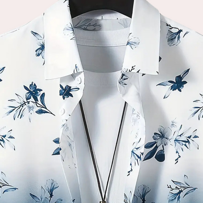 Tristán® | Gradient buttoned summer shirt for men