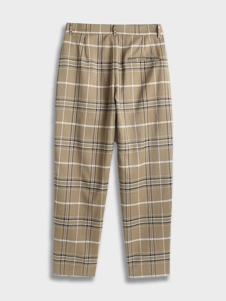 Marcos® | Vintage Button Down Shirt And Checked Trousers Set