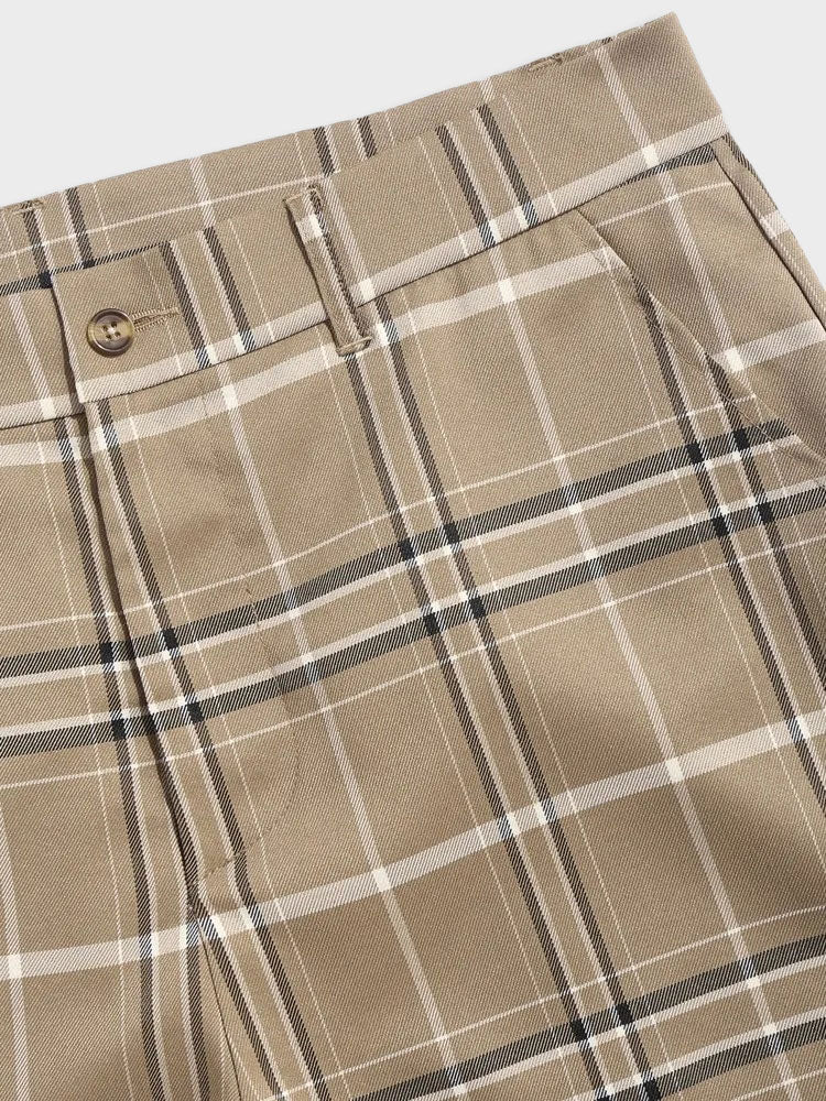 Marcos® | Vintage Button Down Shirt And Checked Trousers Set