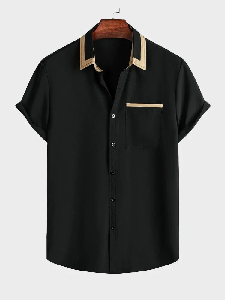 Marcos® | Vintage Button Down Shirt And Checked Trousers Set