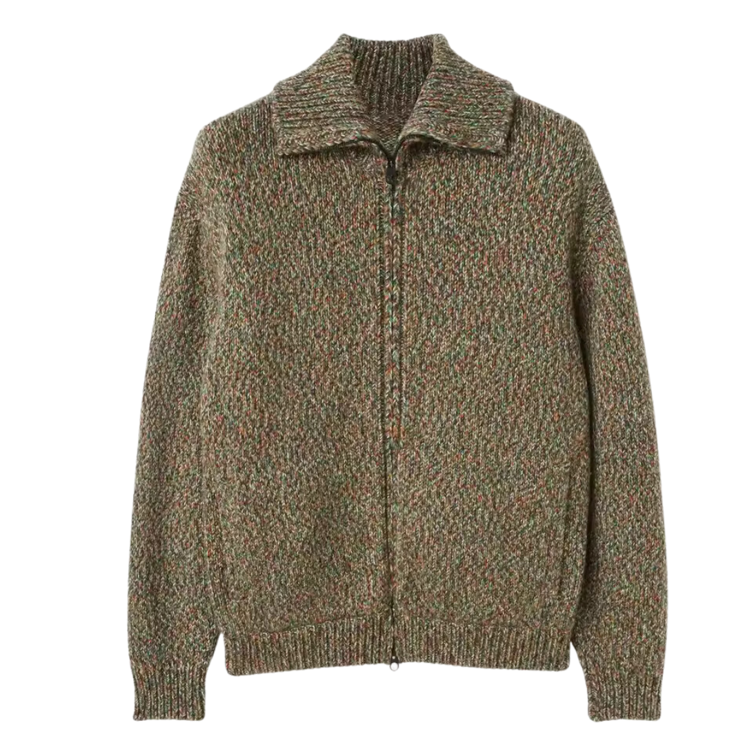Booker | ALPACA WOOL ZIP-UP BOMBER JACKET