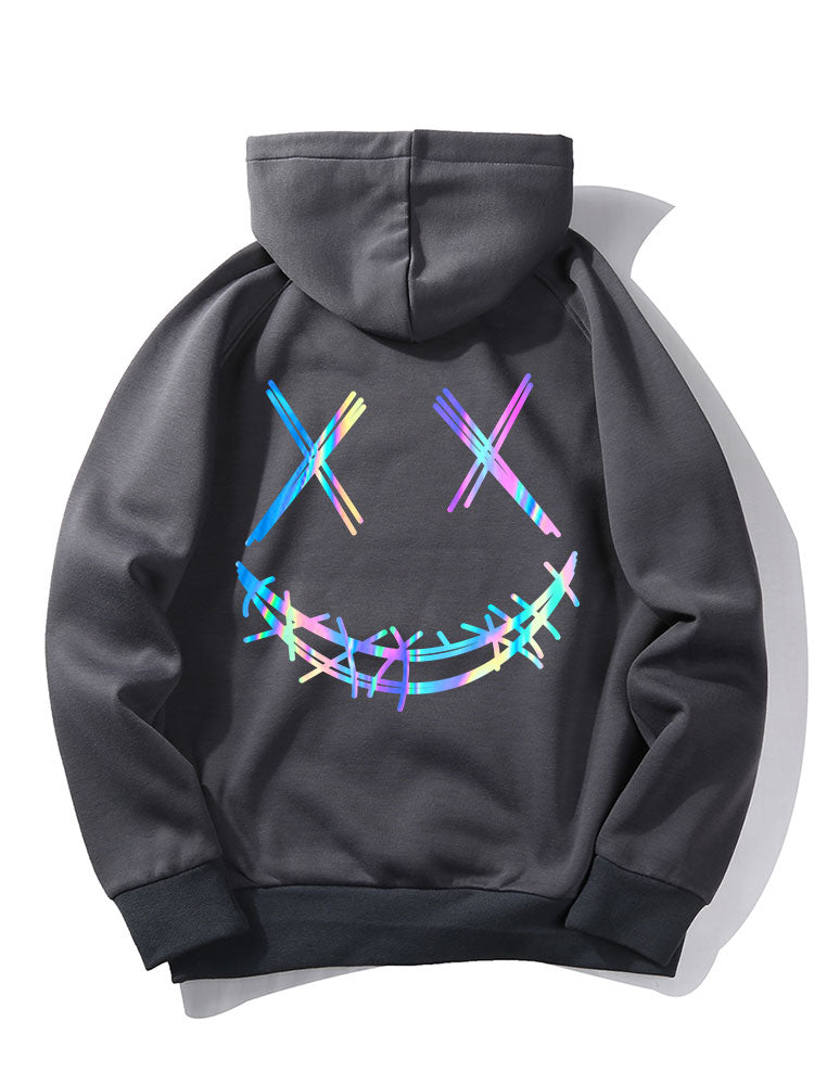 Yair | Gradient Smiley Print Hoodie