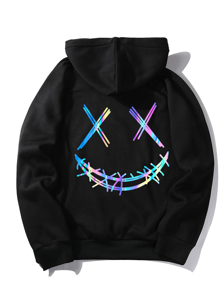 Jagger | Gradient Smiley Print Hoodie